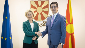 Ursula fon der Lajen i Stevo Pendarovski Tviter