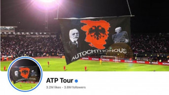 Zastava "velike Albanije" na Fejsbuku ATP Toura
