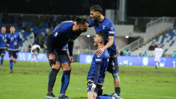 Fudbaleri Kosova na meču sa Izraelom 