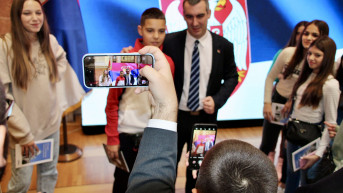 Vladimir Orlic sa osnovncima sa Kosova