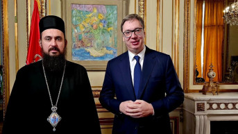aleksandar Vučić i episkop Justin