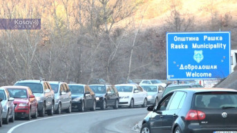 Kolona vozila na prelazu Jarinje