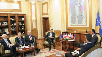 Konjufca sa ambasadorima Kvinte, šefom kancelarija EU i Oebsa