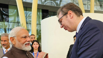 Narend Modi i Aleksandar Vučić