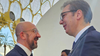 Šarl Mišel i Aleksandar Vučić