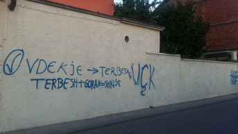 Grafiti protiv Goranaca u Prizrenu