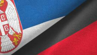Srbija Nemačka zastave