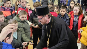 Obeležavanje Svetog Save u OŠ u Lešku