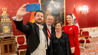 Predsednik Crne Gore Jakov Milatović sa predsednikom Austrije Aleksanderom van der Belenom