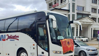 Zastava OVK na autobusu u Prizrenu