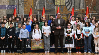 Beograd_240317_Aleksandar Vučić sa decom sa Kosova i Metohije