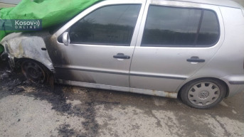 zapaljen automobil u Leposaviću