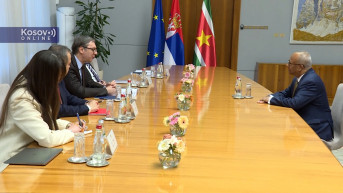 Aleksandar Vučić i Albert Ramdin Surinam