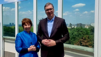 Ketrin Ešton i Aleksandar Vučić