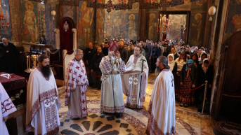 Manastir Visoki Dečani proslava praznika Cveti Manastir Visoki Dečani proslava praznika Cveti