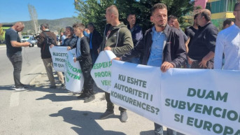 Protest albanskih poljoprivrednika