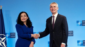 Vjosa Osmani i Jens Stoltenberg