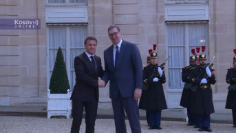 Emanuel Makron i Aleksandar Vučić Pariz