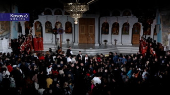 Vaskršnja liturgija u Tirani