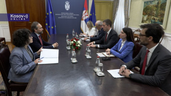 Ministar spoljnih poslova Srbije Marko Đurić i šef delegacije EU u Srbiji Emanuele Žiofre