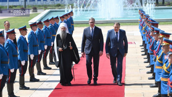 Patrijarh Porfije Aleksandar Vučić i Milorad Dodik Patrijarh Porfije Aleksandar Vučić i Milorad Dodik