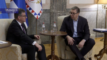 Aleksandar Vučić i Miroslav Lajčak