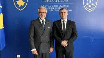 Barbano sa predsednikom Apelacionog suda Valonom Totajem