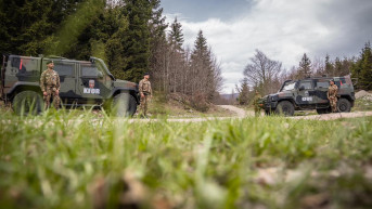 Kfor u patroli duž administrativne linije Kfor u patroli duž administrativne linije