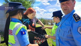 Kosovska policija na Gazimestanu