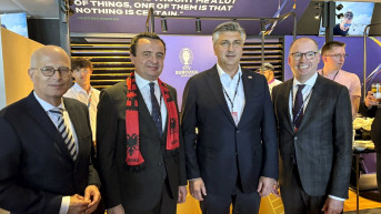 Kurti sa Plenkovićem u Hamburgu na utakmici