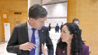 Vjosa Osmani i Mark Rute