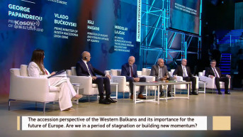 Panel Atina Miloš Vučević i Miroslav Lajčak