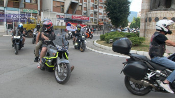 Defile bajkera u Severnoj Mitrovici