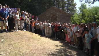 Proslava Petrovdana u crkvi u selu Brod u opštini Štrpce