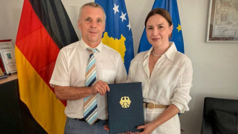 Jern Rode i predstavnica Nove društvene inicijative