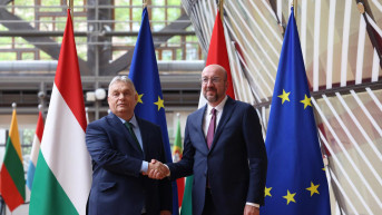 Viktor Orban i Šarl Mišel Viktor Orban i Šarl Mišel
