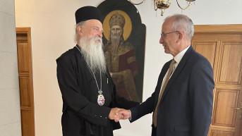 vladika Teodosije i Majkl Devenport