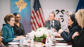 Alis Olbrajt i Vjosa Osman