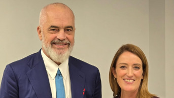 Edi Rama i Roberta Mecola
