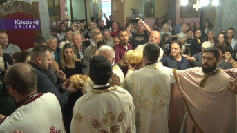 Liturgija u Hramu Svetog Cara Uroša u Uroševcu