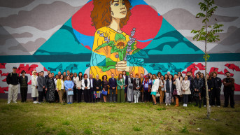 Mural u Prištini povodom Dana mira