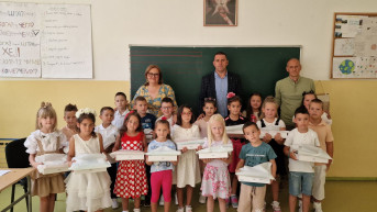 Od JKSP "Zvečan" pokloni za đake prvake