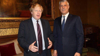 Boris Džonson i Hašim Tači