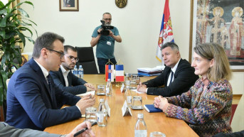 Petar Petković i direktor za ZB u Ministarstvu za Evropu i inostrane poslove Francuske Margerit Kosta de Boregar