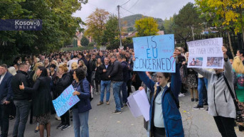 Protest u Severnoj Mitrovici zbog hapšenja Aleksandra Arsenijevića