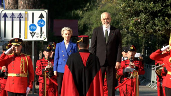 Ursula fon der Lajen i Edi Rama 