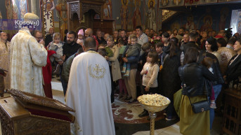 Ilarion služio liturgiju u hramu Svetog Dimitrija povodom Začeća svetog Jovana Preteče i Krstitelja