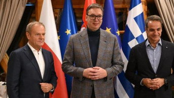 Vučić sa Tuskom i Micotakisom