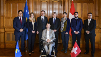 Aljbin kurti sa predsednikom Švajcarskog nacionalnog saveta