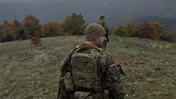 Letonski vojnici Kfora kod Zubinog Potoka